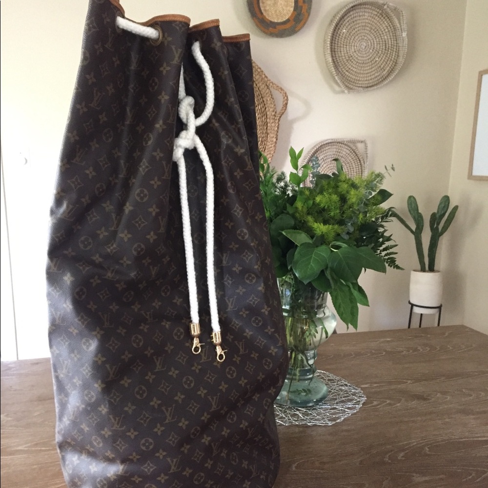 Vintage Louis Vuitton Sailor Bag Luggage HUGE!!